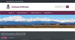 Desktop Screenshot of comune.briona.no.it